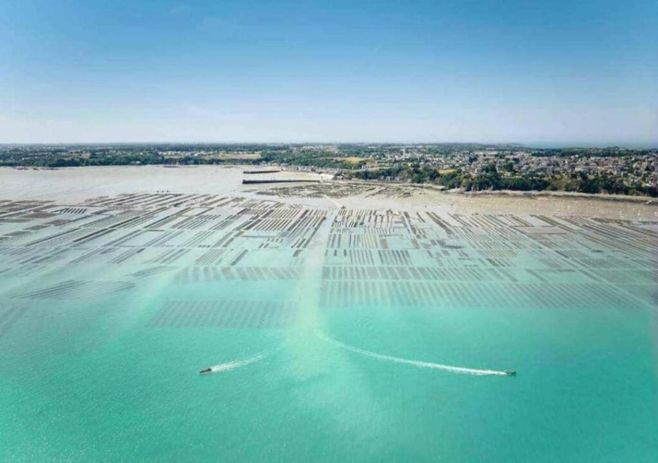 L'Etoile By Mrodbnb - Appart Neuf - Vue Mer - 25M Plage & Resto - Cine - Cheminee - Popcorn Cancale Exterior photo